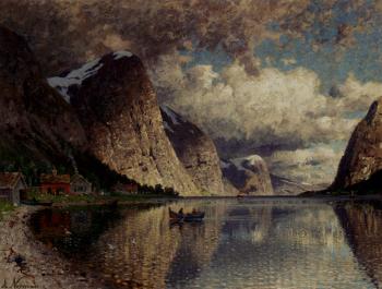 Adelsteen Normann : A Clody Day On A Fjord